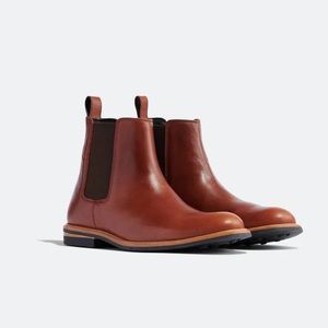 NEW Nisolo All-Weather Chelsea Boots in Brandy
